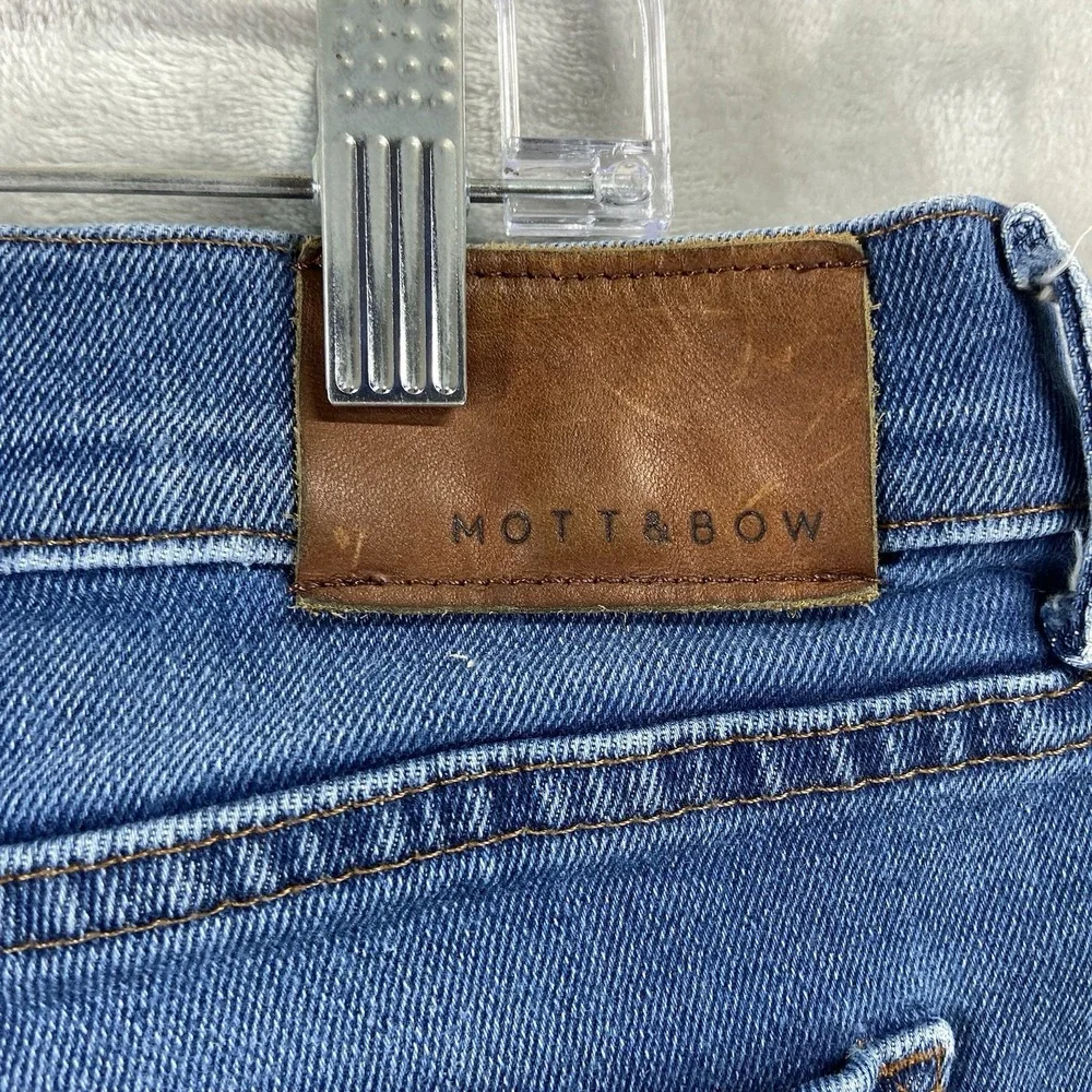 Mott & Bow Jeans Mens 35x29 Slim Fit Denim Stretch Blue Casual Modern Preppy